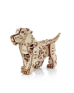 Деревянный конструктор 3D Механическая собака Puppy 1 0 Ewa (eco wood art)