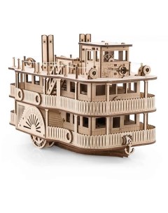 Деревянный конструктор 3D Колесный пароход Принцесса рек 1 0 Ewa (eco wood art)