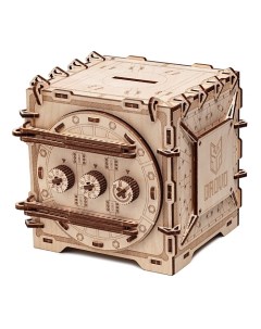Деревянный конструктор 3D Сейф с кодовым замком 1 0 Drovo