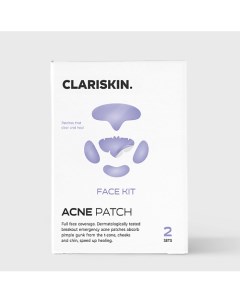 Face Kit Набор гидроколлоидных патчей от акне для всего лица 10 0 Clariskin
