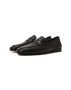 Кожаные пенни лоферы Santoni