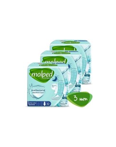 Гигиенические антибактериальные прокладки Antibacterial Extra Long 18 шт Molped