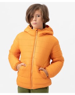 Куртка демисезонная базовая с капюшоном оранжевая Button blue