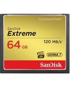 Карта памяти 64GB SDCFXSB 064G G46 Extreme CF 120MB s 85MB s write UDMA7 Sandisk