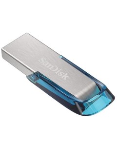 Накопитель USB 3 0 32GB Ultra Flair SDCZ73 032G G46B серебристый голубой Sandisk