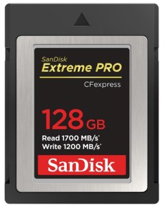 Карта памяти 128GB SDCFE 128G GN4NN CFexpress Type B Extreme Pro 1700 1200 Mb s Sandisk