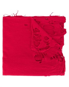 Kolor шарф оверсайз с эффектом потертости один размер красный Kolor