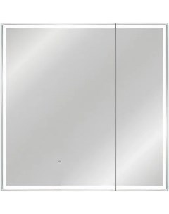 Зеркальный шкаф 80x80 см белый L Квартет СС 00002375 Style line