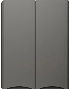 Шкаф двустворчатый 60x80 см серый матовый Бергамо СС 00002358 Style line