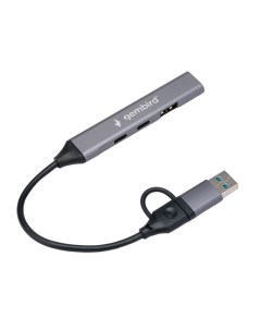 Хаб USB 2хType C 1хUSB 3 0 1хUSB 2 0 UHB C444 Gembird