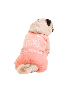 Комбинезон с капюшоном для собак L розовый девочка Petmax