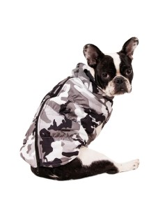 Куртка на молнии для собак Французский бульдог French1 L черный унисекс Rurri