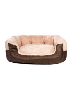 Лежак для кошек и собак мелких и средних пород 55х48x24 см коричневый Rurri