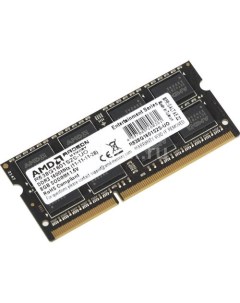 Оперативная память R538G1601S2S UO DDR3 1x 8ГБ 1600МГц для ноутбуков SO DIMM OEM Amd