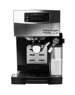 Кофеварка L70 рожковая черный серебристый Garlyn