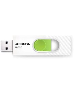 Флешка USB UV320 32ГБ USB3 2 белый и зеленый Adata