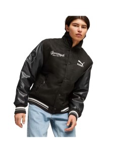 Куртка TEAM Varsity Jacket Black Puma