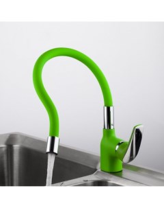 Смеситель для кухни гибкий излив с картриджем зеленый F4453 05 Frap