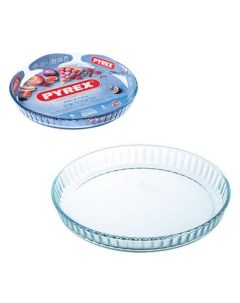 Форма для запекания стекло 28 см 1 4 л круглая с волнистым краем Bake Enjoy 813B000 7046 Pyrex