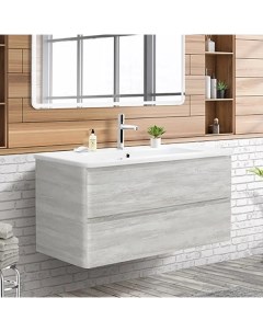 Тумба с раковиной Albano Cer 105 подвесная rovere vintage bianco Belbagno