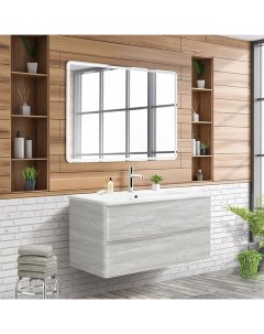 Мебель для ванной Albano Cer 105 подвесная rovere vintage bianco Belbagno