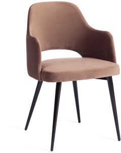 Кресло VALKYRIA mod 718 ткань металл 55х55х80 см высота до сиденья коричневый barkhat 12 черный 2 19 Tetchair