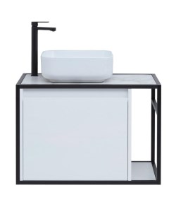 Мебель для ванной Nova Lite Loft 75 см L белый Aquanet