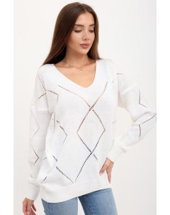 Жен пуловер Дилара Белый р 48 50 Lika dress