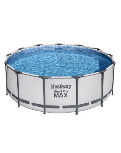Каркасный бассейн Steel Pro Max 396x122 см фильтр лестница тент 5618W Bestway