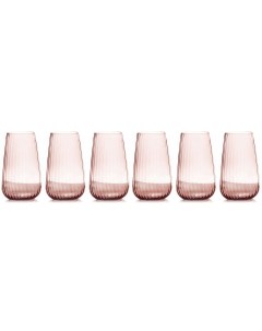 Набор стаканов для воды Opium 6шт розовый Le stelle