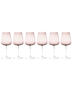 Набор бокалов для вина Opium 6шт розовый Le stelle