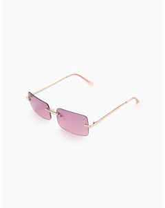Розовые прямоугольные солнцезащитные очки Gloria jeans