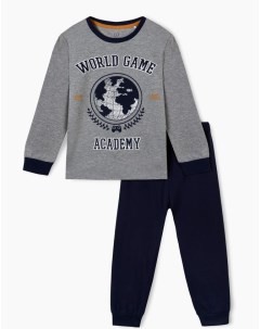 Пижама с принтом для мальчика Gloria jeans