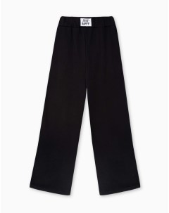 Чёрные брюки спортивные Wide Leg для девочки Gloria jeans