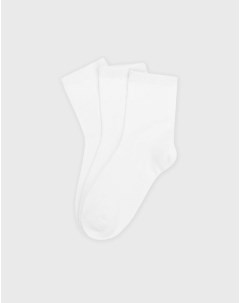 Белые базовые носки для мальчика 3 пары Gloria jeans
