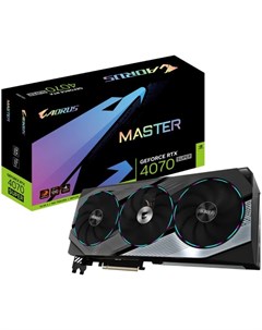 Видеокарта Aorus GeForce RTX 4070 Super Master 12G 2655Mhz PCI E 4 0 12288Mb 21000Mhz 192 bit 3xDP H Gigabyte