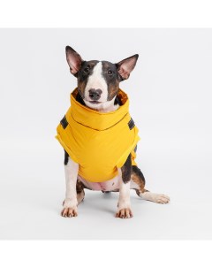 Куртка жилетка со шлейкой для собак XL желтая Rungo