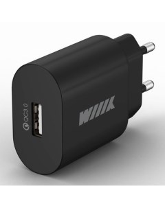 Сетевое зарядное устройство UNN 4 1 01 QC USB 18Вт 3A черный Wiiix