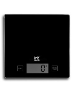 Весы кухонные электронные стекло IR 7137 платформа точность 1 г до 5 кг Irit