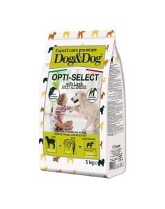 Opti Select All Breeds Adult Lamb Корм сух ягненок д собак 3кг Dog&dog