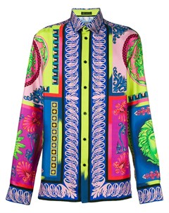 Versace рубашка с принтом 44 разноцветный Versace