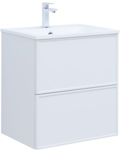 Мебель для ванной Арт 60 см белый матовый Aquanet