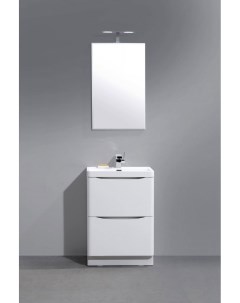 Мебель для ванной комнаты Ancona N 60 напольная bianco lucido Belbagno