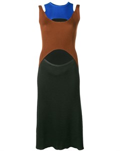 Sonia rykiel расклешенное платье дизайна колор блок Sonia rykiel