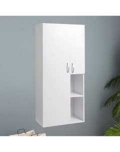 Шкаф для ванной комнаты белый 55 х 120 х 30 см Nobrand