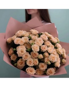 Букет Sweet Prana кремовые кустовые розы Pinkbuket