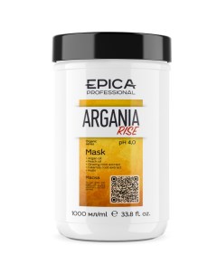 Маска для придания блеска волосам с маслом арганы Argania Rise Organic 91377 1000 мл Epica (италия/россия)