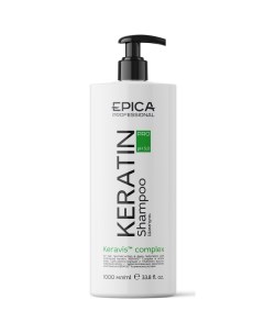 Шампунь для реконструкции и глубокого восстановления волос Keratin PRO 91401 1000 мл Epica (италия/россия)