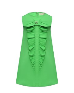 Платье с жабо зеленое Twinset