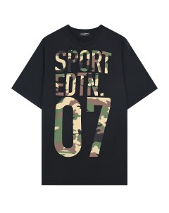 Черная футболка с принтом SPORT EDTN 07 Dsquared2